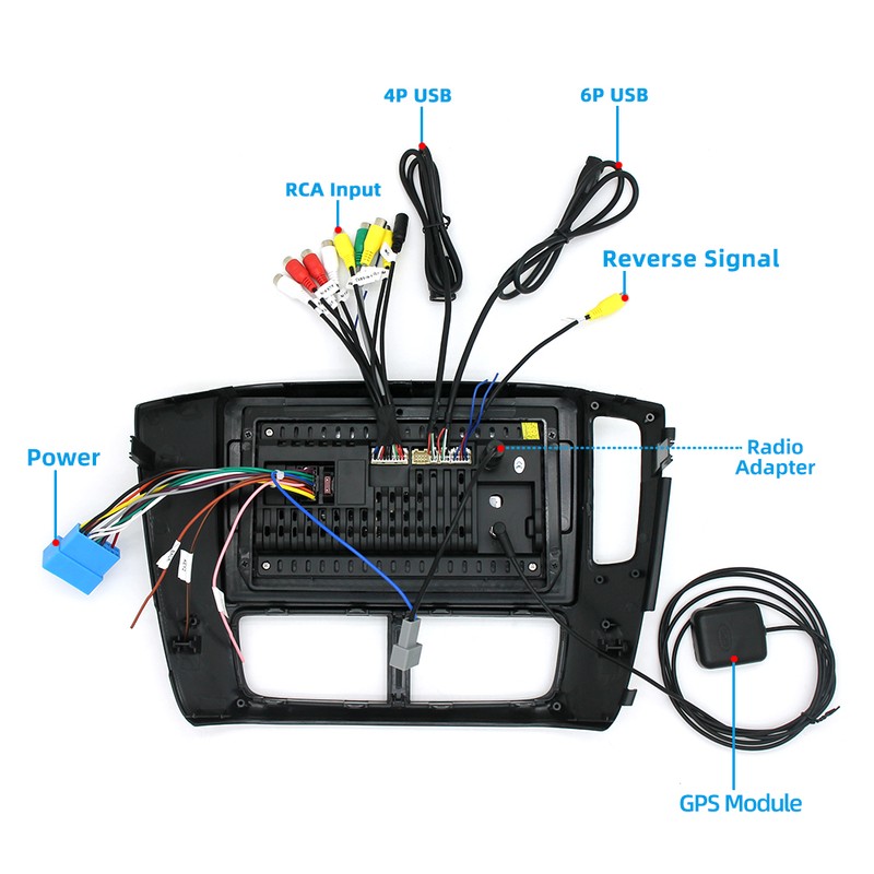 Android Car GPS Navigation Radio Stereo Wifi For Honda Pilot 05-08 Apple Carplay