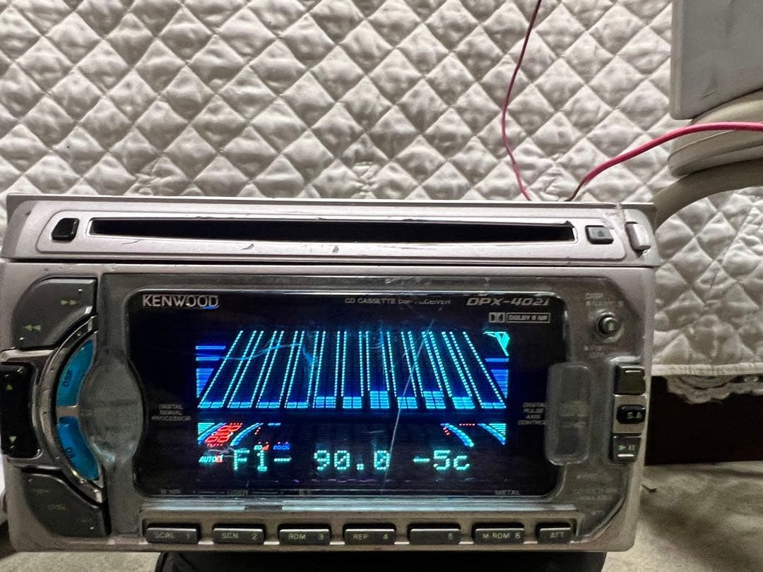 KENWOOD DPX-4021 CD Cassette DSP 2DIN Audio Receiver Tested Japan