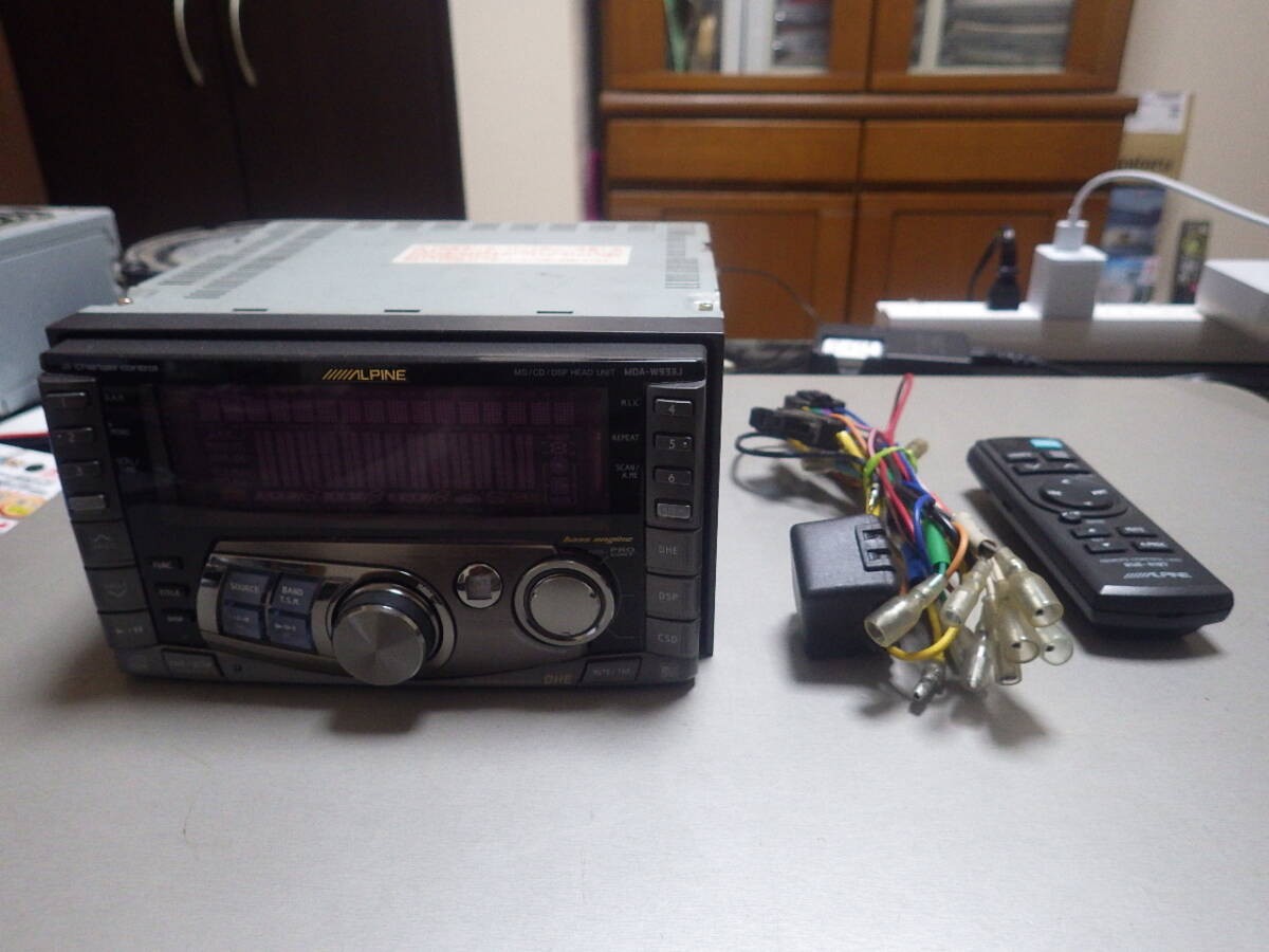 ALPINE MDA-W933J CD MD Player Aux Car Audio 2DIN Deck #0001