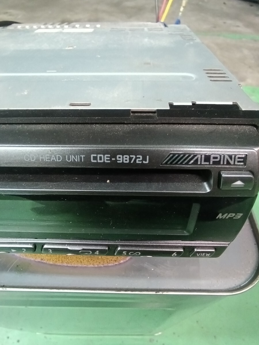 ALPINE CDA 9873J CD MP3 Car Stereo Head Unit Receiver Used