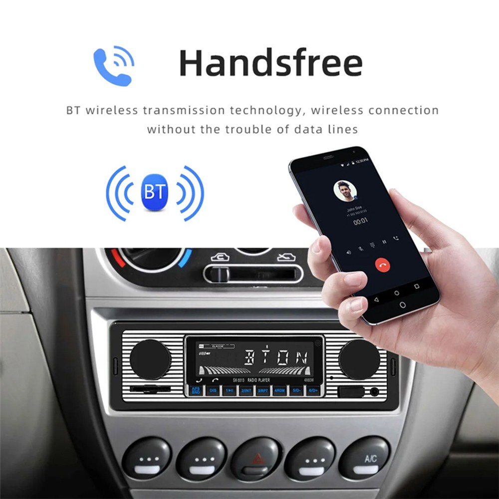 USB SD Card Hands Free Calling Smart Find My Car Bluetooth 5.0 Car MP3 Player