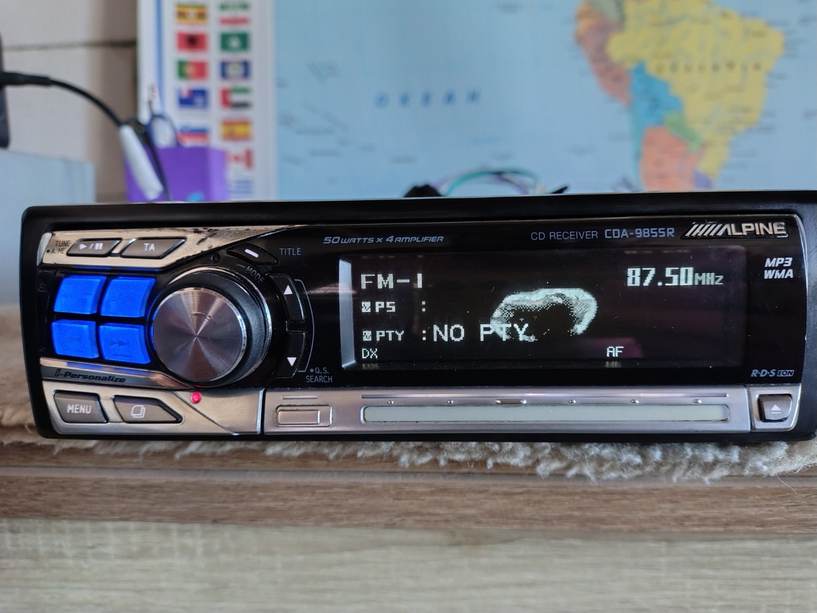 Alpine CDA-9855R Car Stereo CD Receiver Fully Working Great Shape