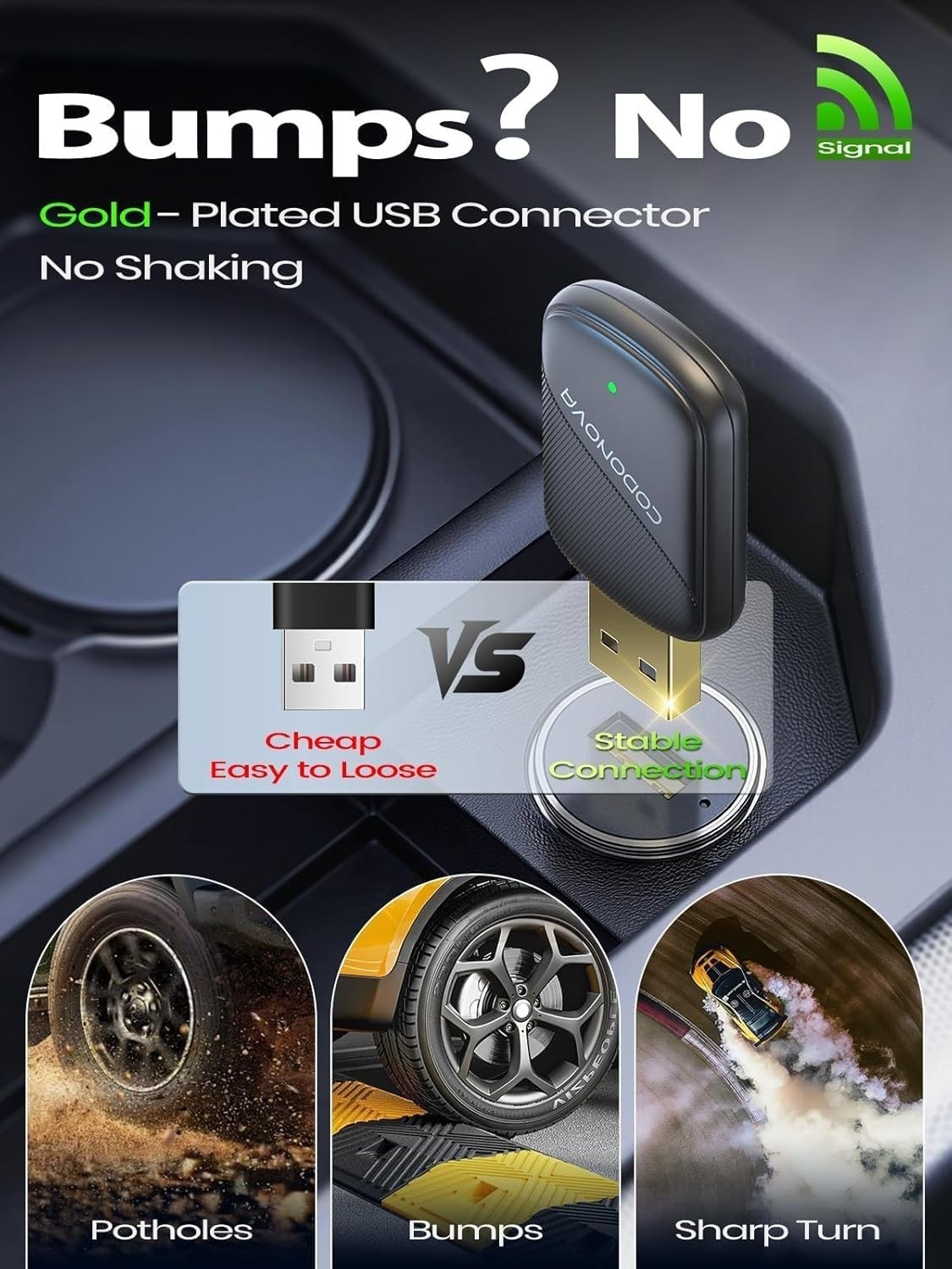 Mini Wireless Carplay & Android Auto Adapter for Iphone & Android Phone (2026 Up