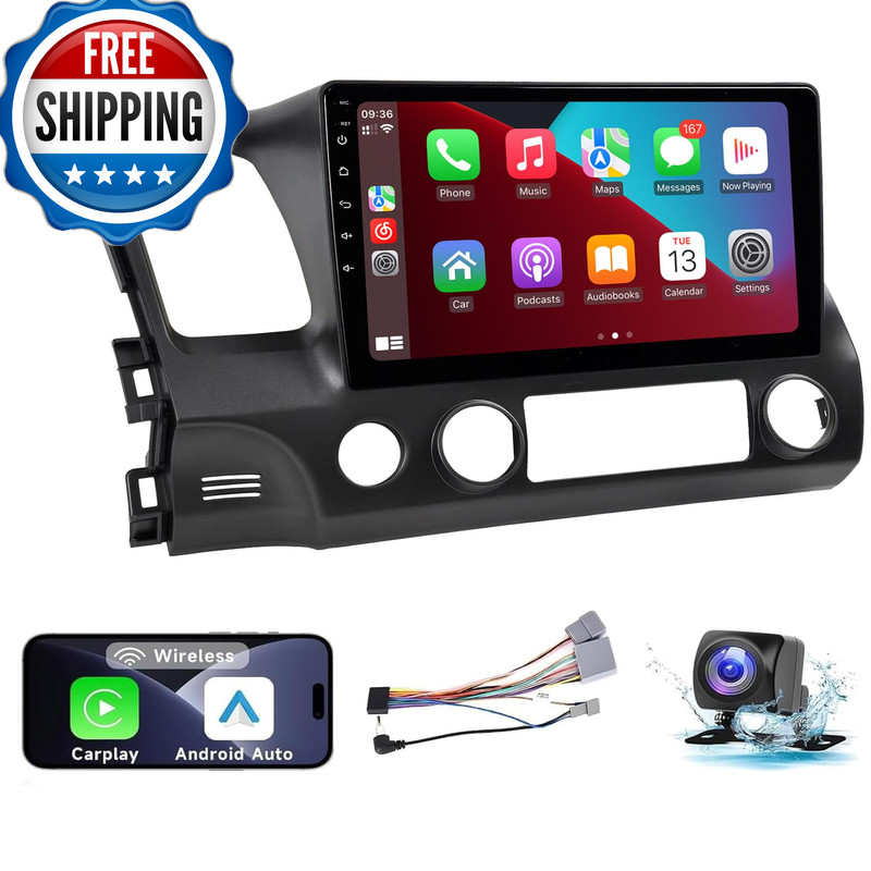 Leadfan Car Radio For Honda Civic 2006 2007 2008 2009 2010 2011 Stereo Wireless