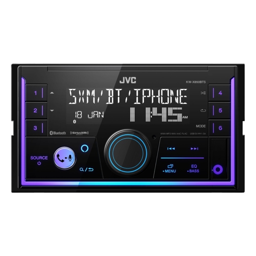 JVC KW-X850BTS 2-DIN Digital Media with Bluetooth, Alexa Compatibility