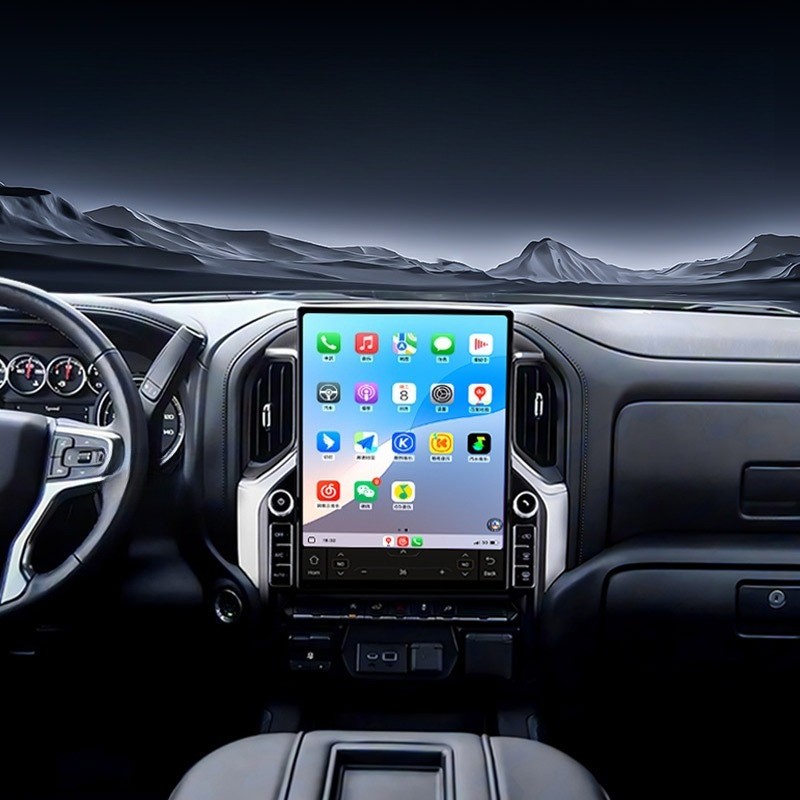 For 2019-2023 Chevrolet Silverado GMC Sierra Car Stereo Radio CarPlay GPS 6+128G