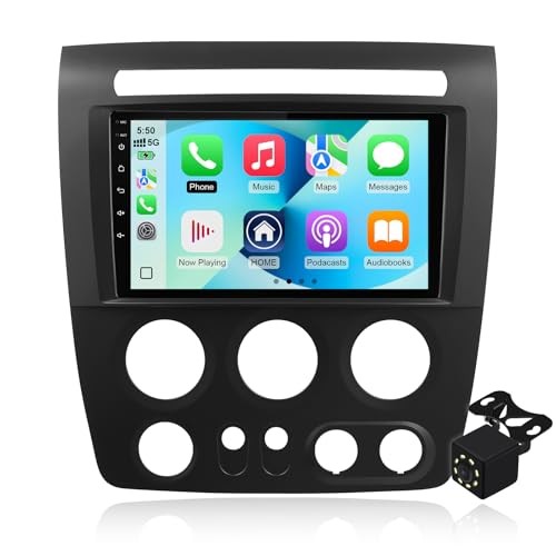 4Core+64G Android 14 Double Din Car Radio Stereo for Hummer H3 2005-2010