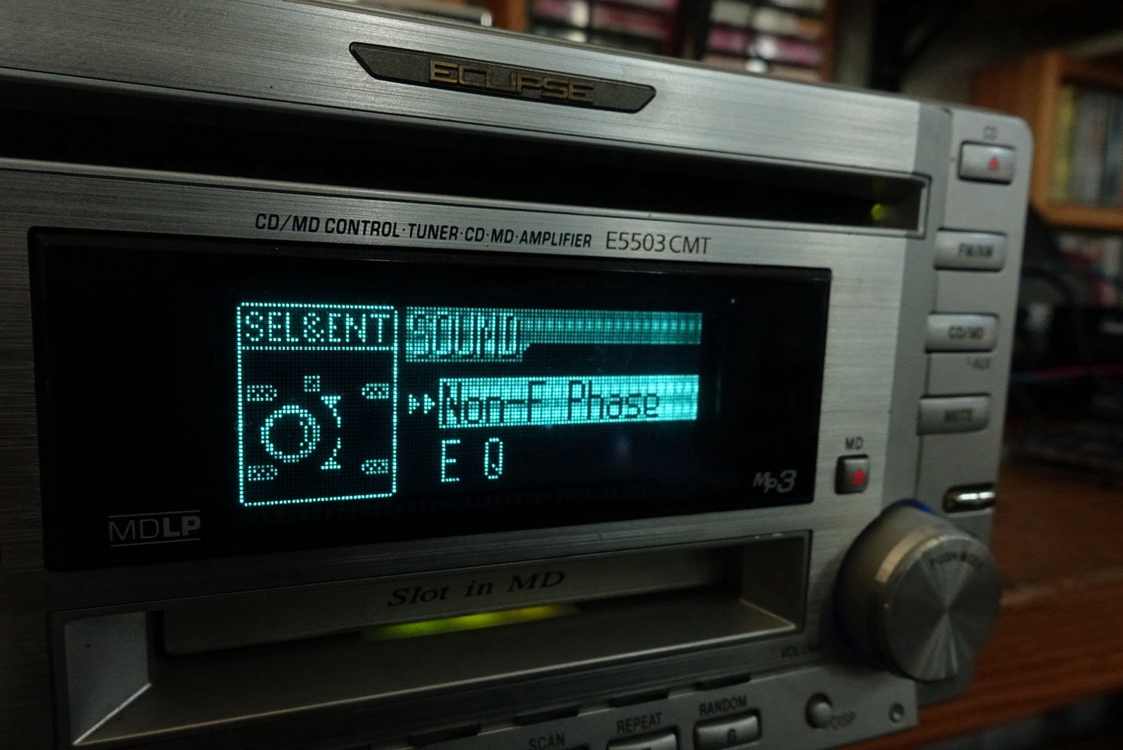 Eclipse E5503CMT.Hi End CD/MD/Aux Player. Copper Chassis.