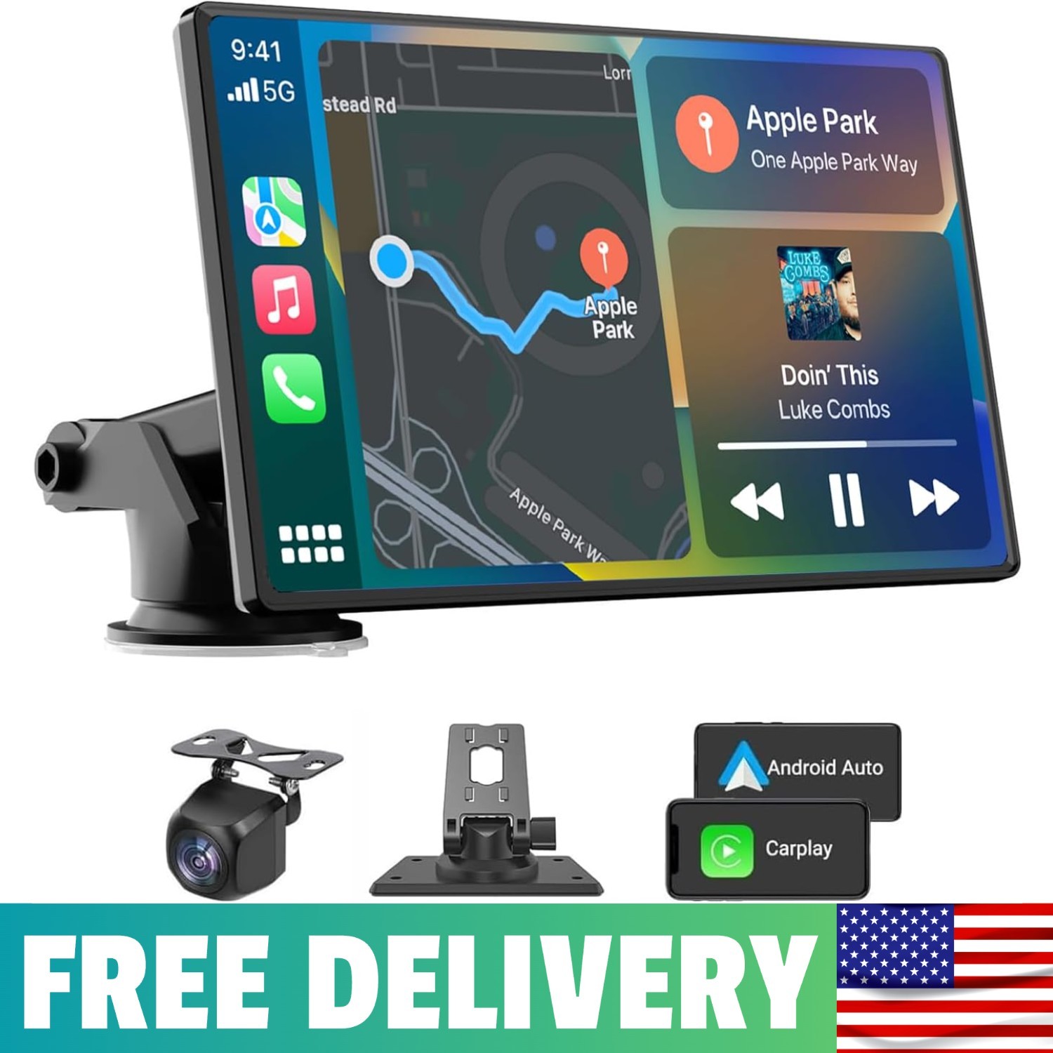 2026 Enhanced Carplay Screen For Car – 7″ HD Portable Carplay & Android Auto