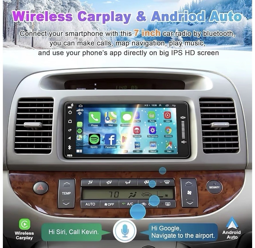 4G+64G Car Radio for Toyota 4Runner 2003-2009, for Tundra 2003-2006, for Sequ…