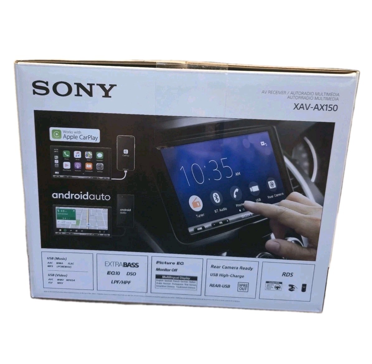Sony XAV-AX150 Double Din 7″ CarPlay Auto Stereo Bluetooth Car Radio Head Unit