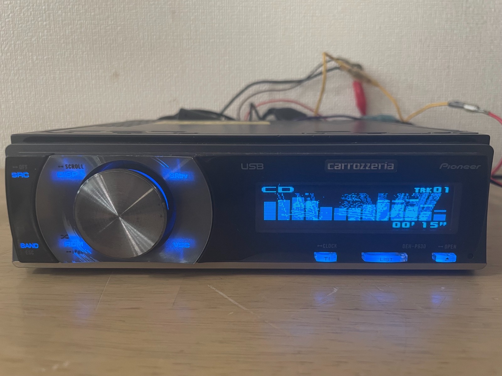 Pioneer Carrozzeria DEH-P630 1Din Car Audio CD Player Operation Confirmed