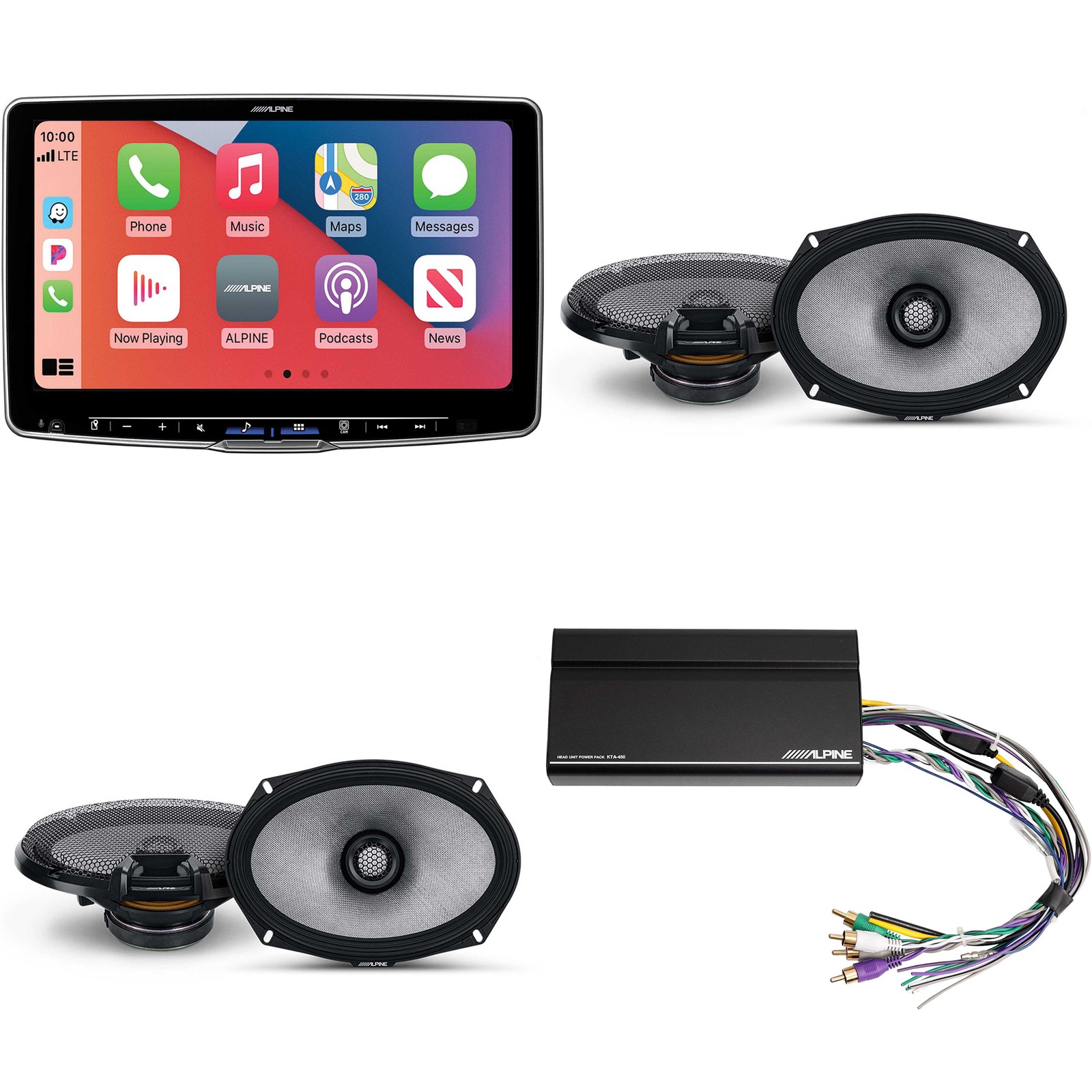 Alpine ILX-F511 Halo11 11″ Touchscreen Receiver w/ (2) R2-S69 6×9″ Coax Bundle