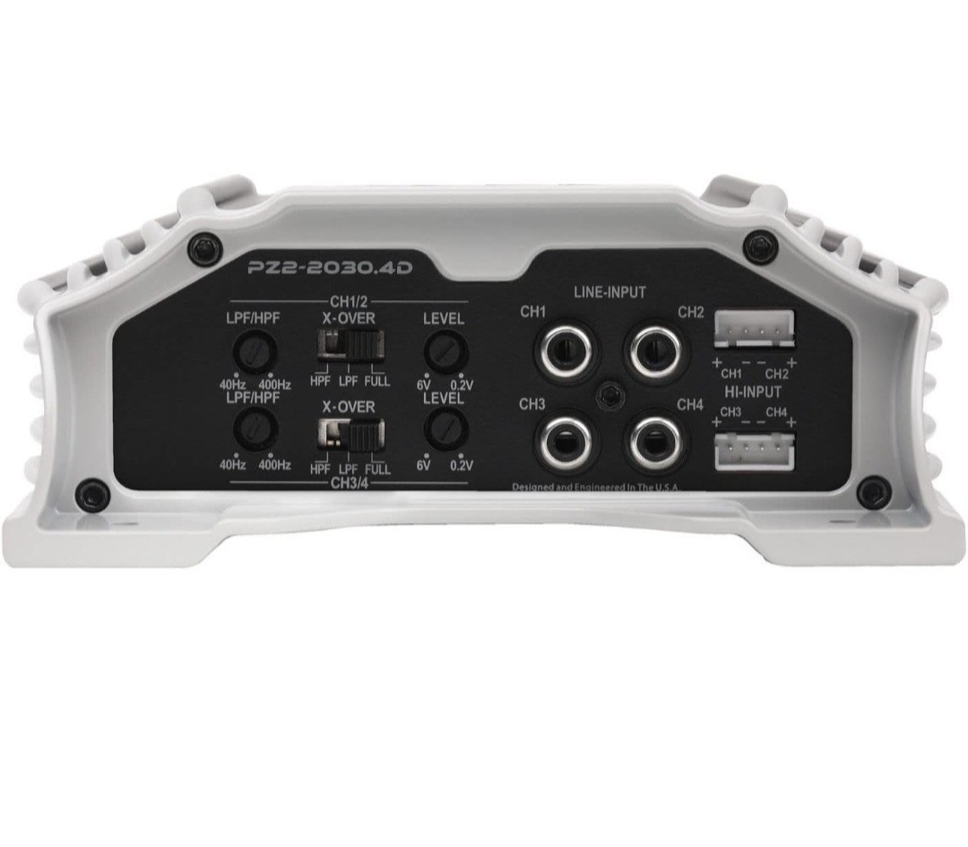 Maxxsonics Crunch PZ2-2030.4D Compact 4 Channel 2000w Class D Car Amplifier NEW