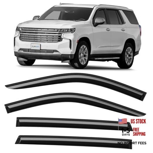 Incredibly Durable Rain Guards for Chevy Tahoe/Cadillac For Tahoe 21-26