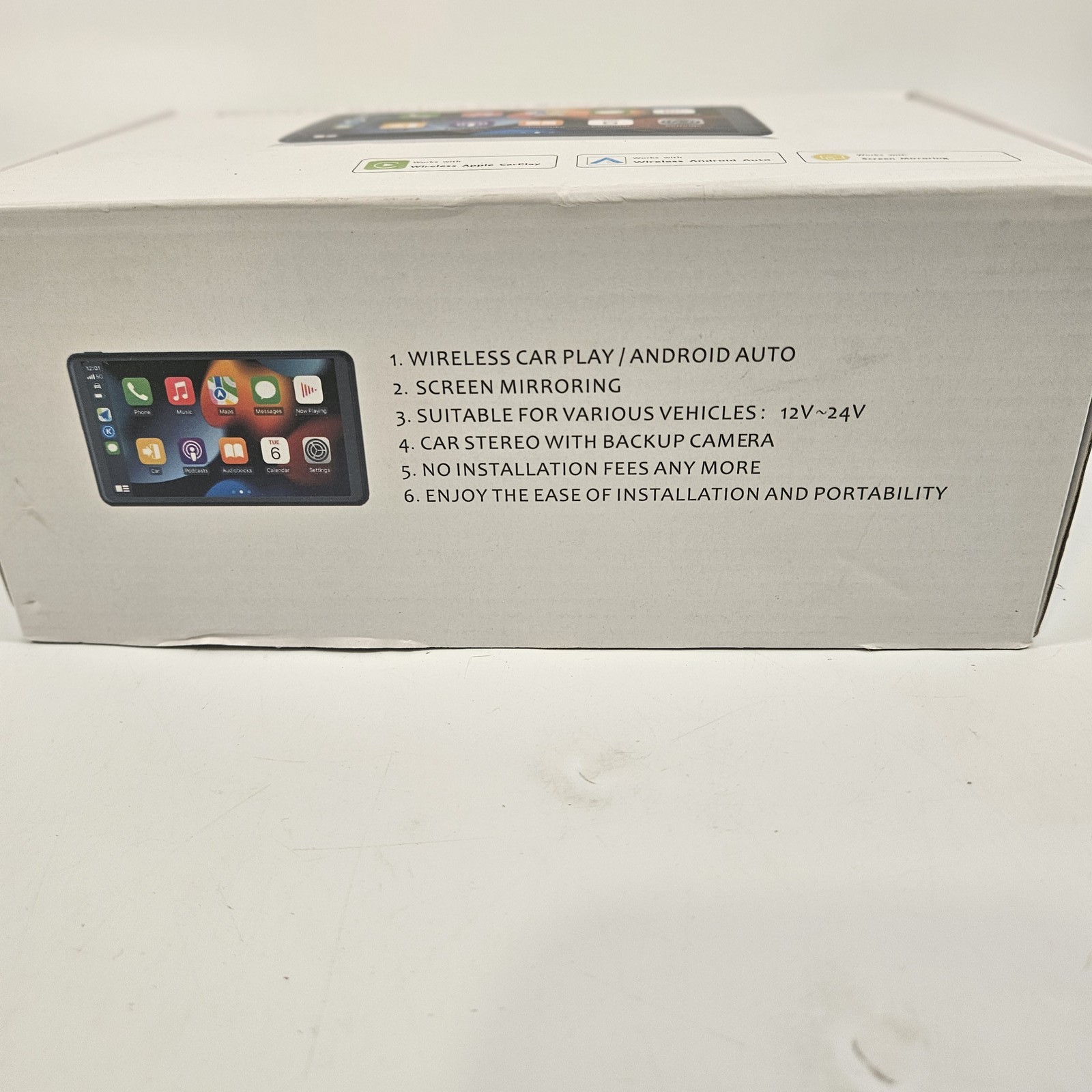 Apple Carplay Screen 7″ HD Portable Car Stereo Wireless Android GPS Navigation