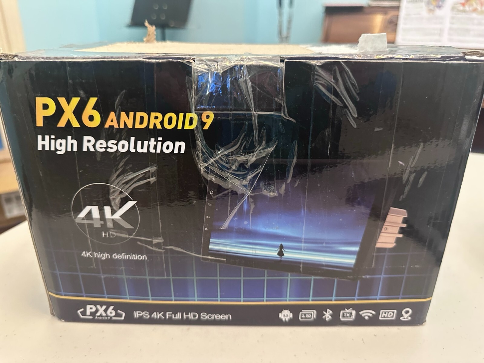 PX6 Android 9 High Resolution 4K Full HD Screen Car Audio In Dash Unit Open Box