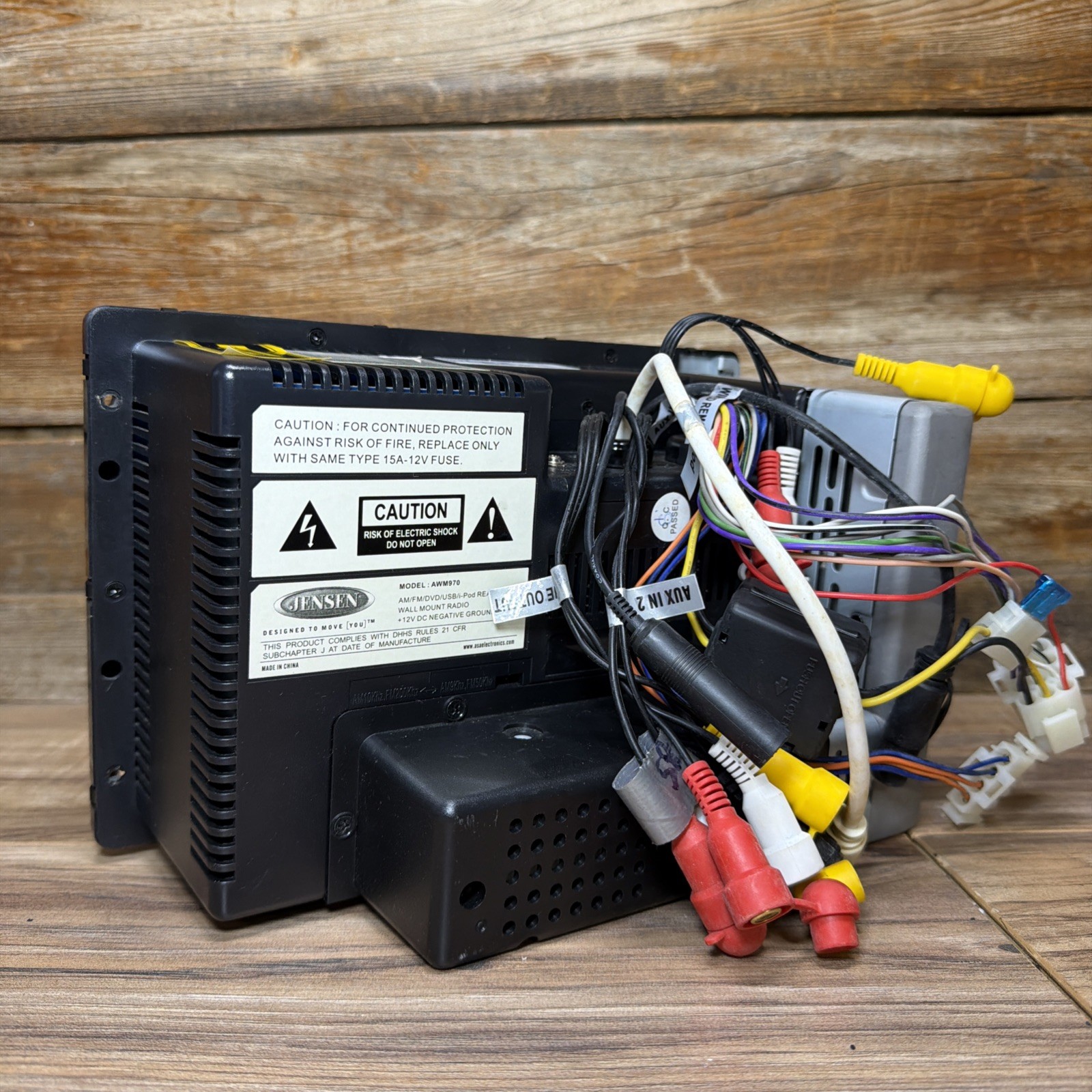 Jensen AWM970 Media Head Unit – 12V – 108W AM/FM/CD/DVD