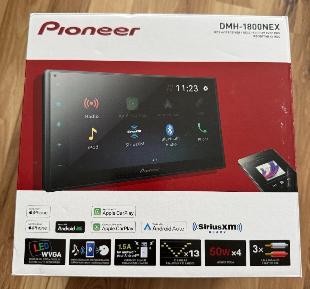 PIONEER DMH-1800NEX Apple CarPlay Android Auto Bluetooth Capacitive Touchscreen