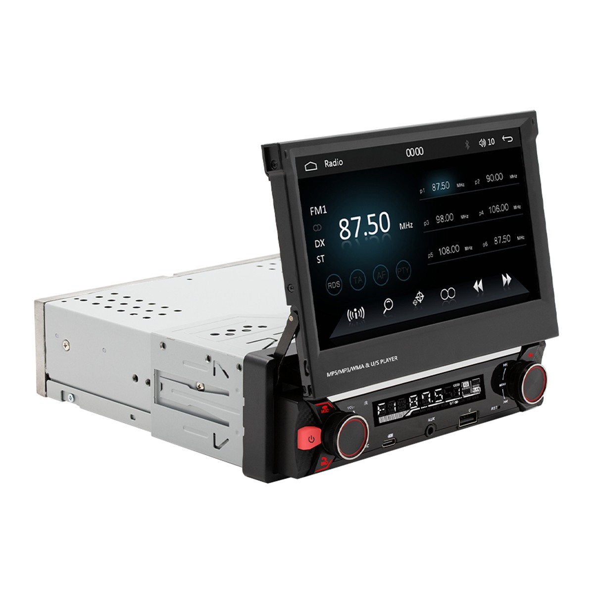 7″ Radio Estereo De Pantalla Para Coche Carro USB WiFi Tactil Single Din BT MP5