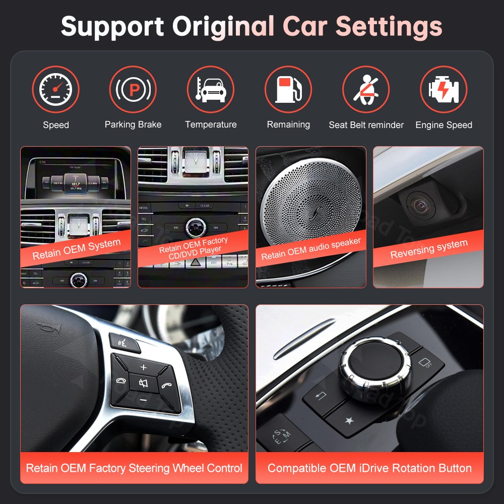 Ultra-Thin 12.3”Wireless Carplay Touchscreen For Mercedes E Coupe C207 2009-16