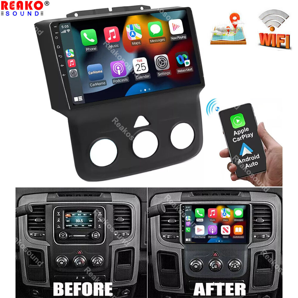 FOR 2013-2019 DODGE RAM 1500 2500 3500 9″ ANDROID 13 CAR RADIO STEREO GPS NAVI