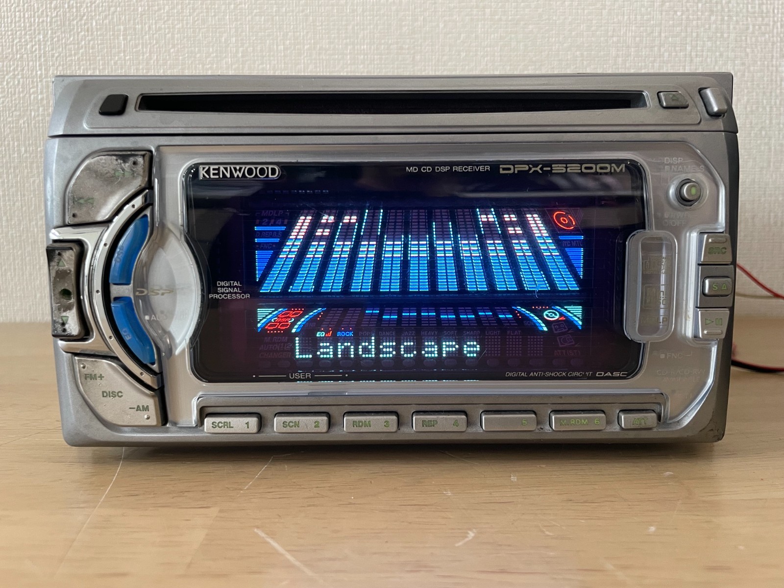 KENWOOD DPX-5200M 2DIN Car Audio CD MD MDLP Player Operation Confirmed Very Good