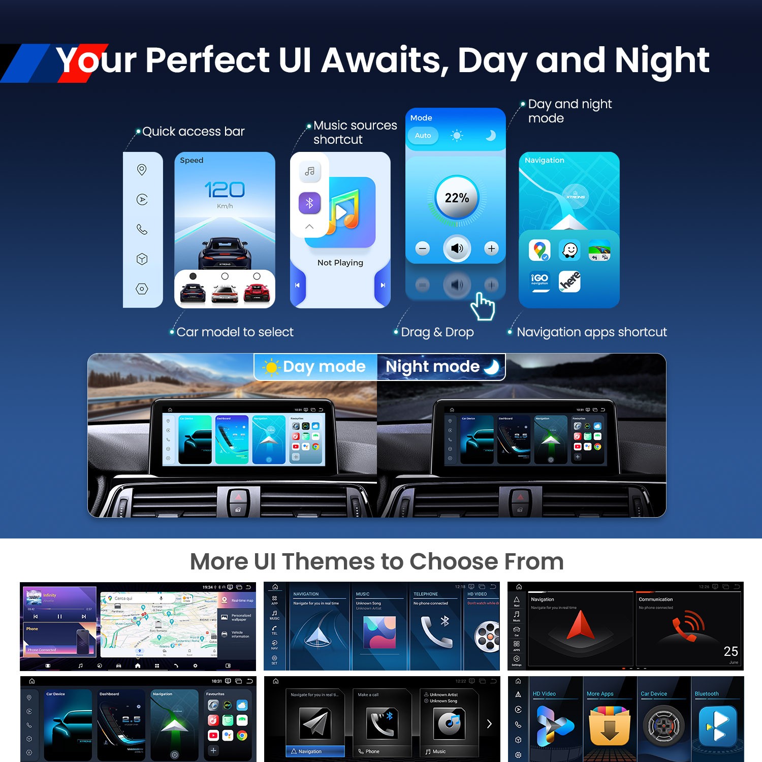 8.8″ For BMW 3 5 Series E90 E60 CCC Carplay Car Stereo Screen GPS 8+128G 4G LTE