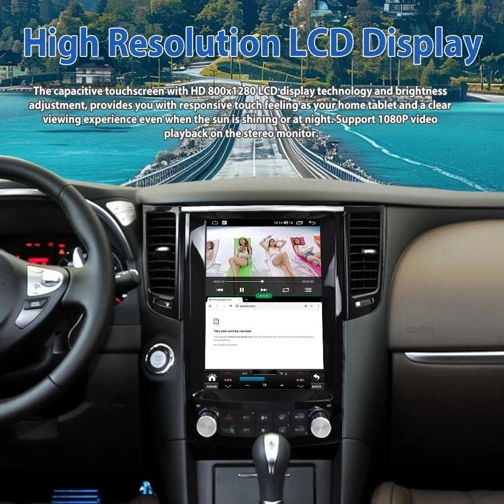 12.1″ For Infiniti G25 G37 2009-2015 Android 13 Car Screen GPS Navi Radio Stereo