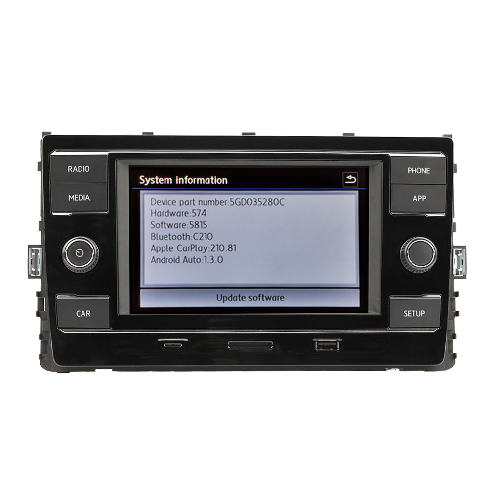 6.5″ Touch Screen Carplay Android Auto MirrorLink Radio Stereo MQB 5GD035280C
