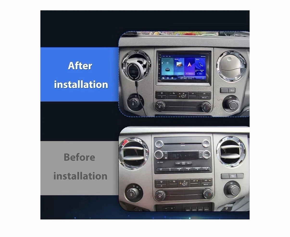Hasenda 64G Upgrade Car Radio Stereo Ford F250/F350/F450/F550 Carplay 2013-2016