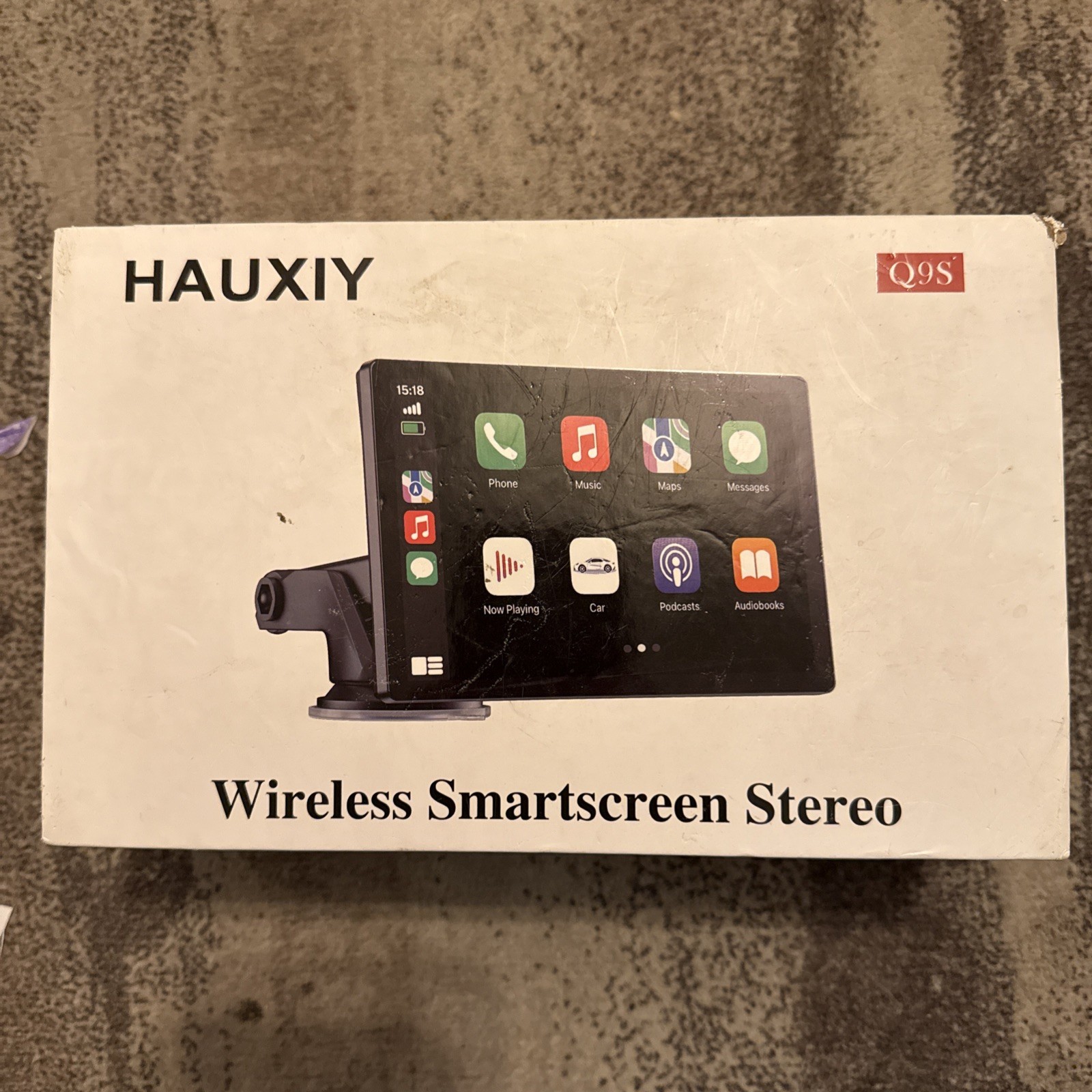 Hauxiy Wireless Smartscreen Stereo Q9S/SCREEN ONLY. FOR PARTS OR NOT WORKING