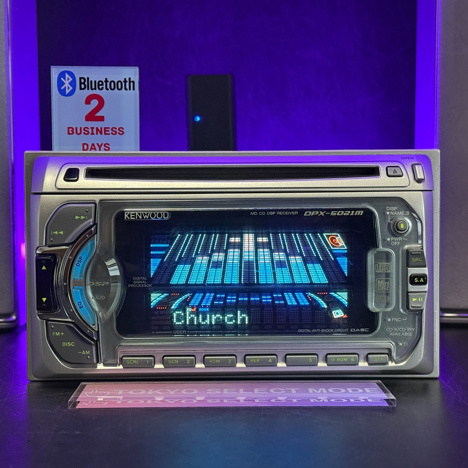 KENWOOD DPX-5021M Car Audio 2DIN CD MD DSP Working Tested JDM In Stock