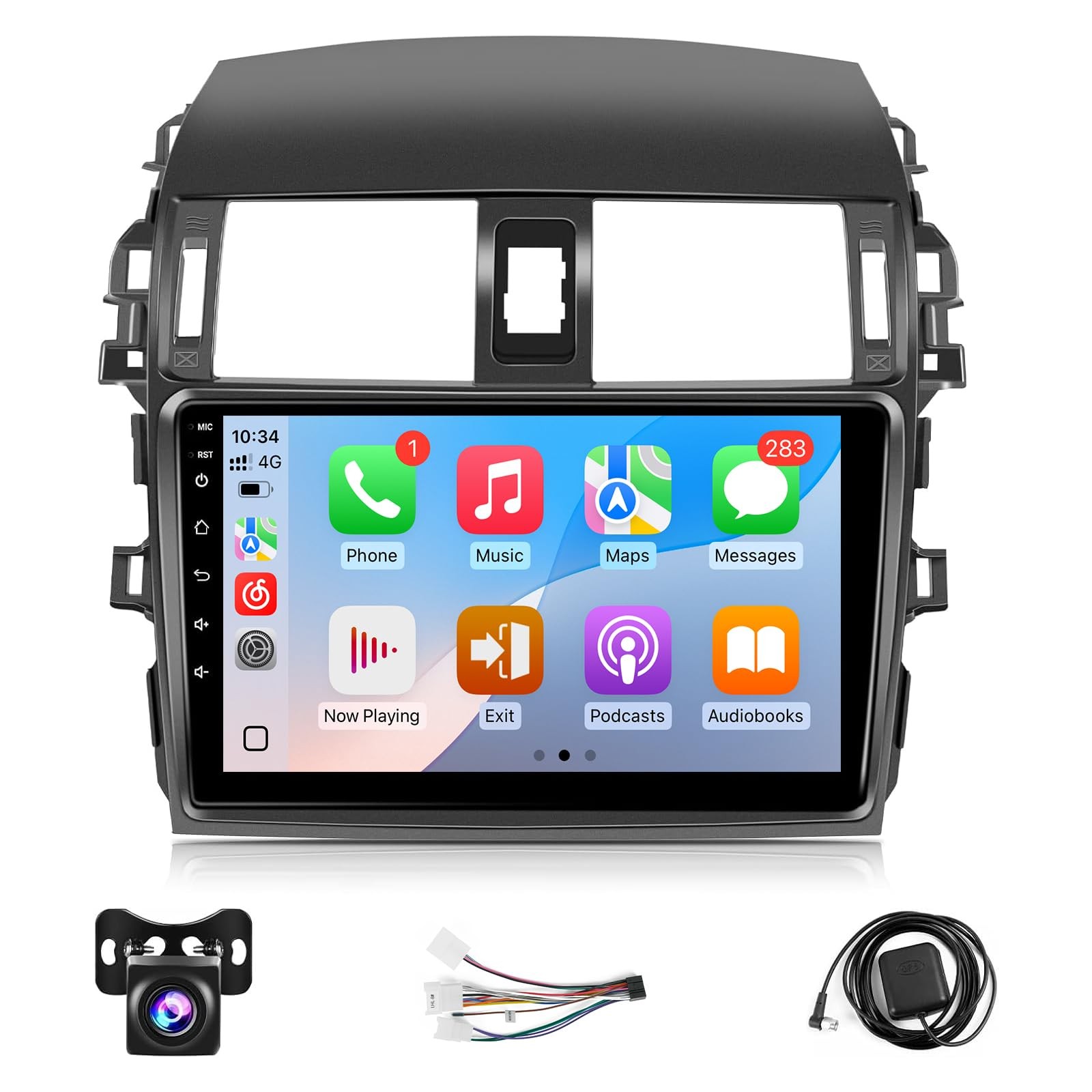 4Core 64G Carplay Radio Stereo Android 13 Screen For Toyota Corolla 2009-2013