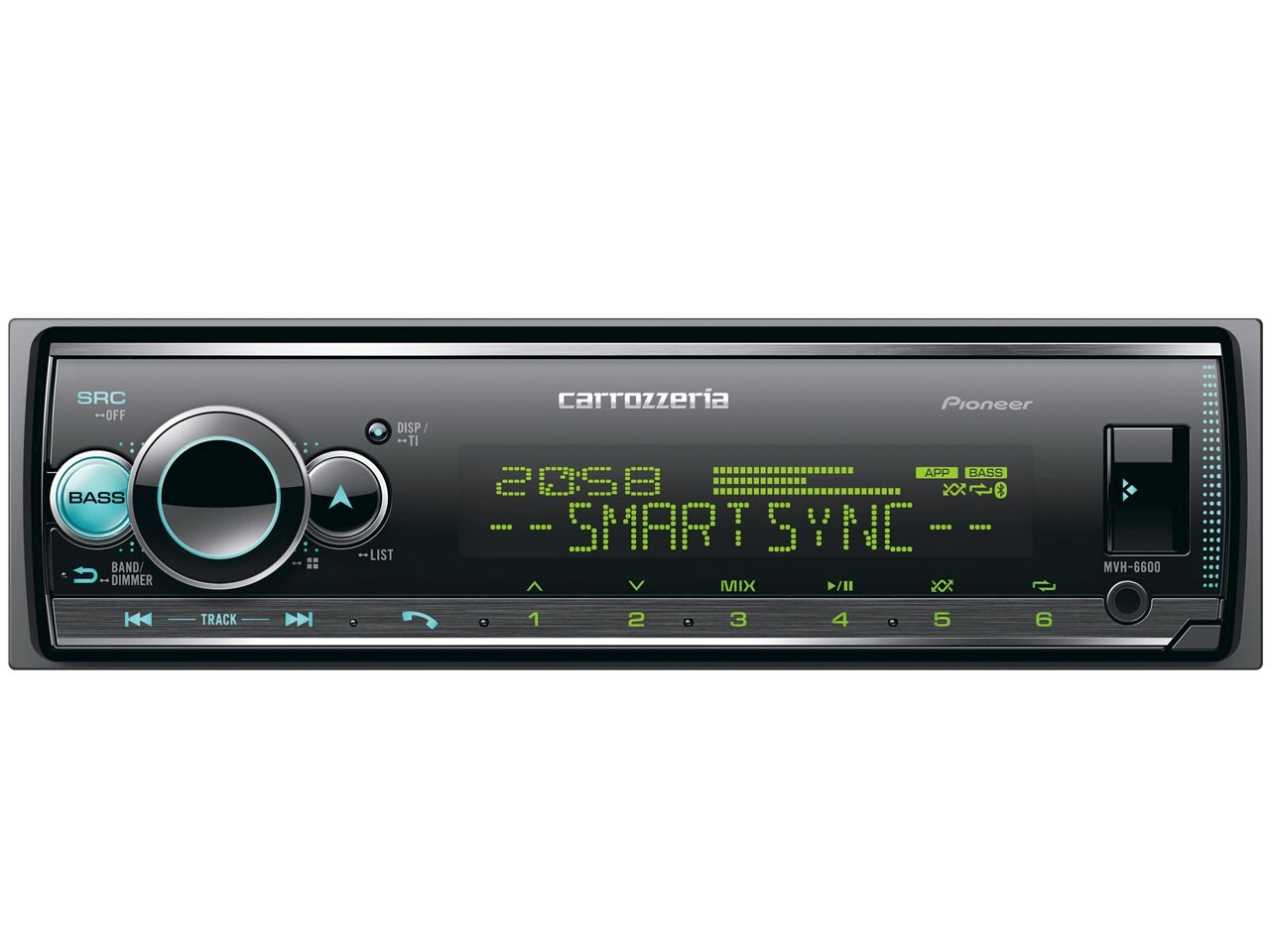 Pioneer Carrozzeria MVH-6600 Bluetooth_USB_Tuner_DSP Main Uni CarAudio Japan NEW