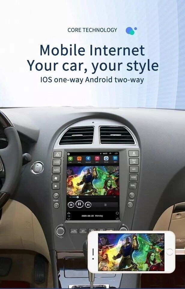 9.7″ For Lexus ES240 ES350 2006-2012Car Radio GPS Carplay FM Stereo Navigation