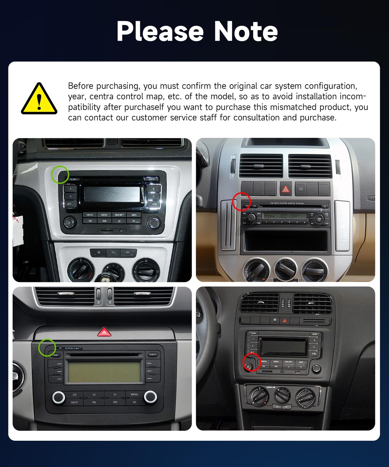 4G+64G Car Stereo for VW Passat Jetta MK5 MK6 Tiguan Golf Polo Seat Wireless …