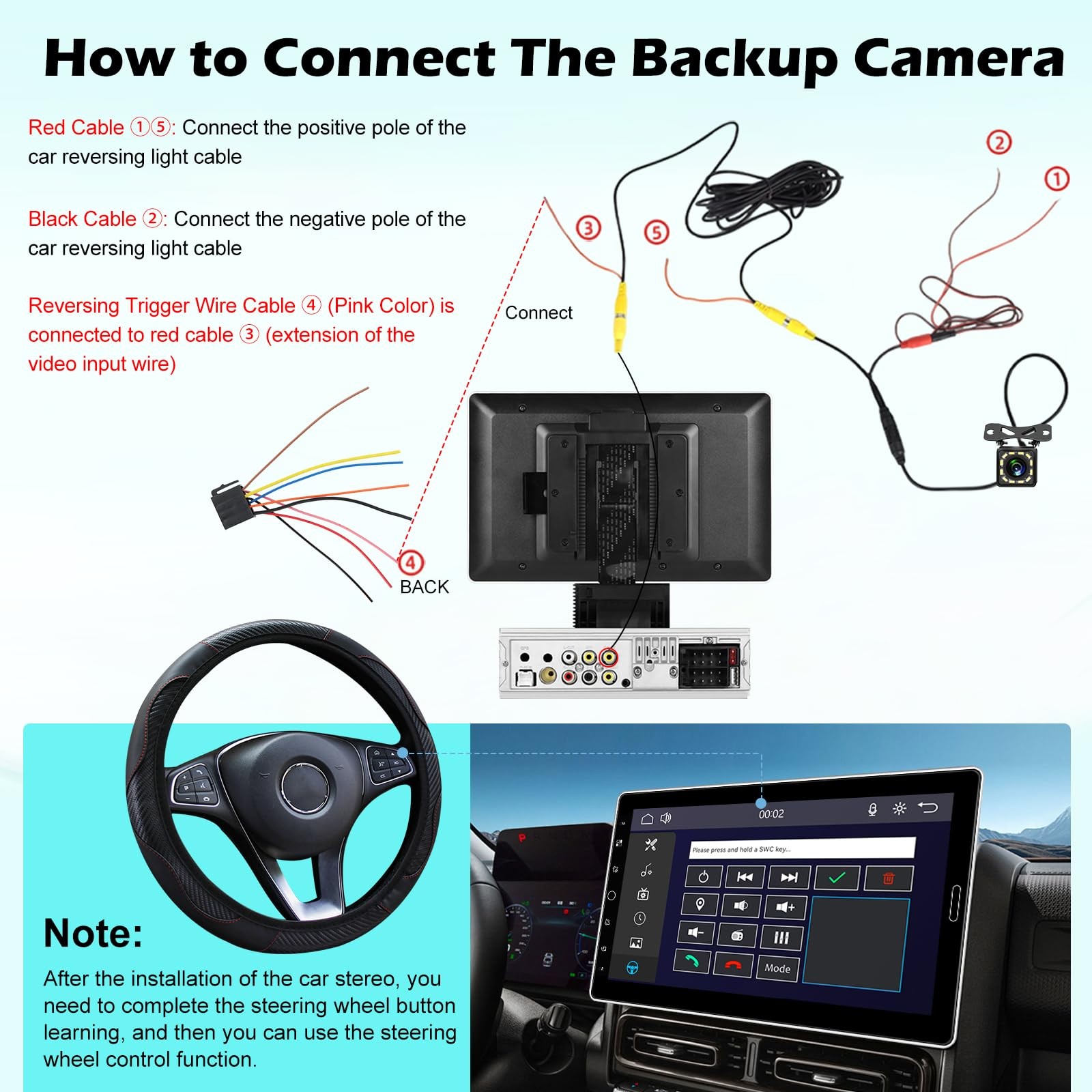 10.1 inch Single Din Touchscreen Radio 10 inch Car Stereo with Wireless Carpl…