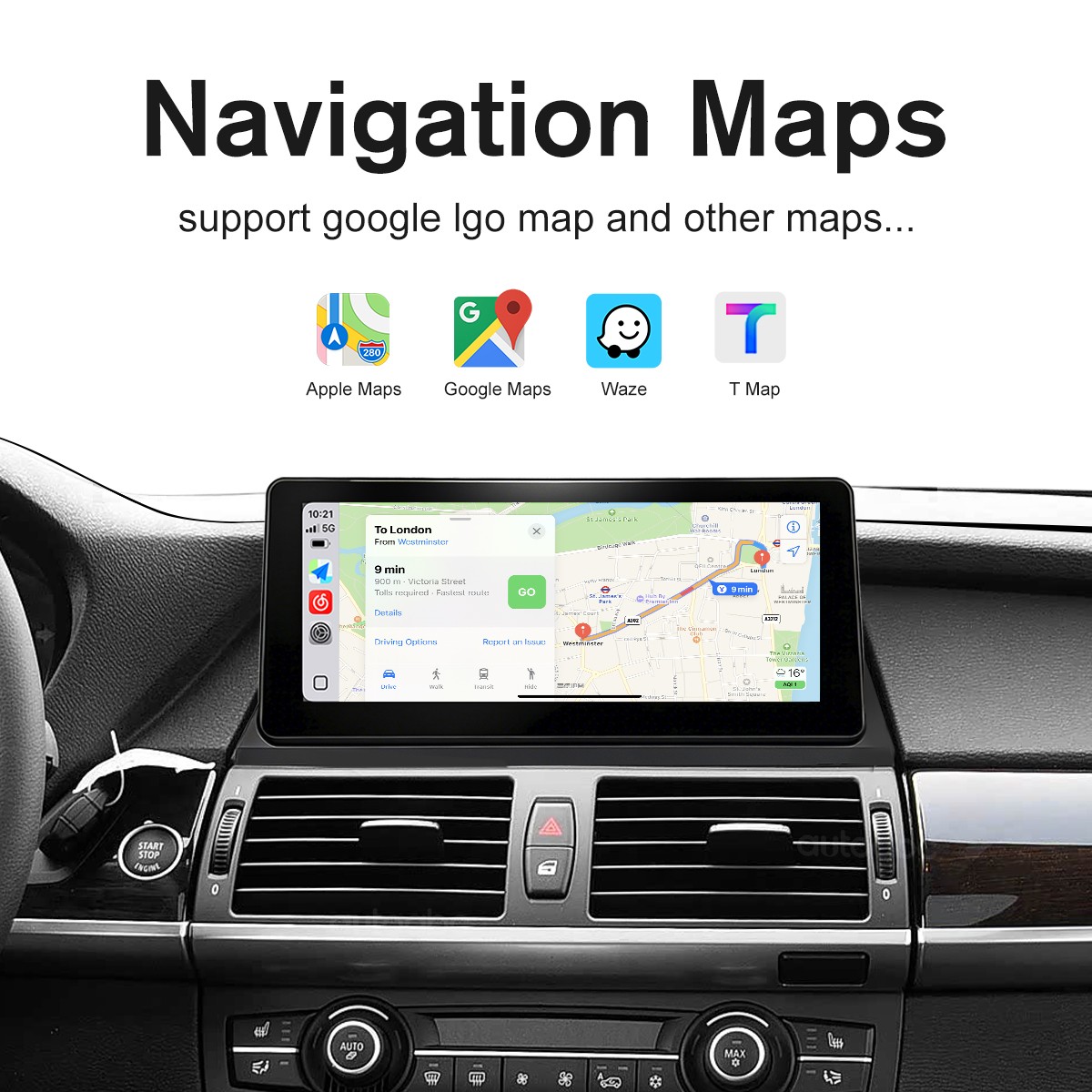 For BMW X5 E70 X6 E71 CIC 2011-2013 10.25” Android Auto CarPlay Car TouchScreen