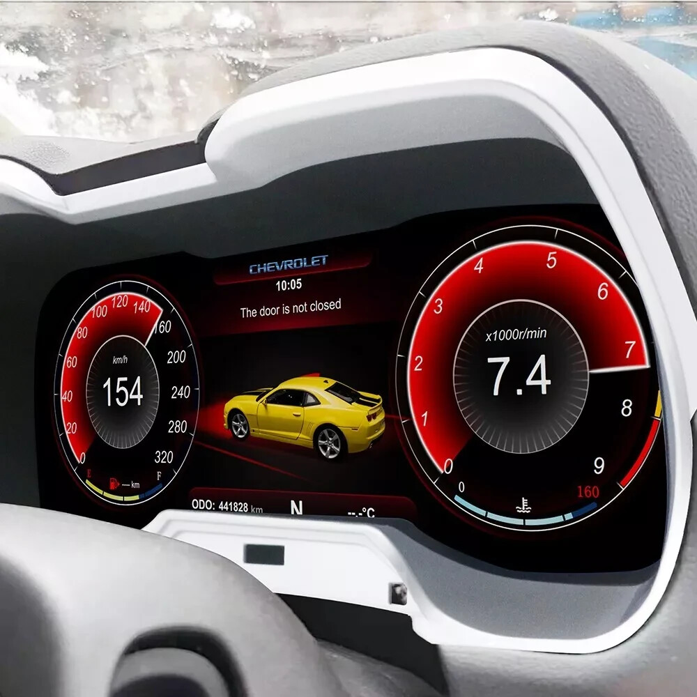 LCD Digital Instrument Cluster Speedometer Fits For Chevrolet Camaro 2010-2015