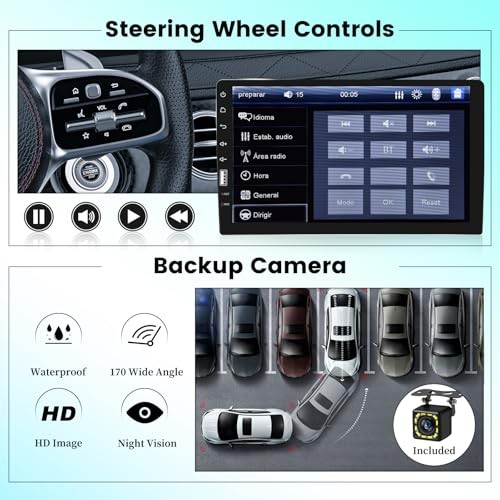 9″ Car Radio Single Din 1080P Touch Screen with Mirror Link