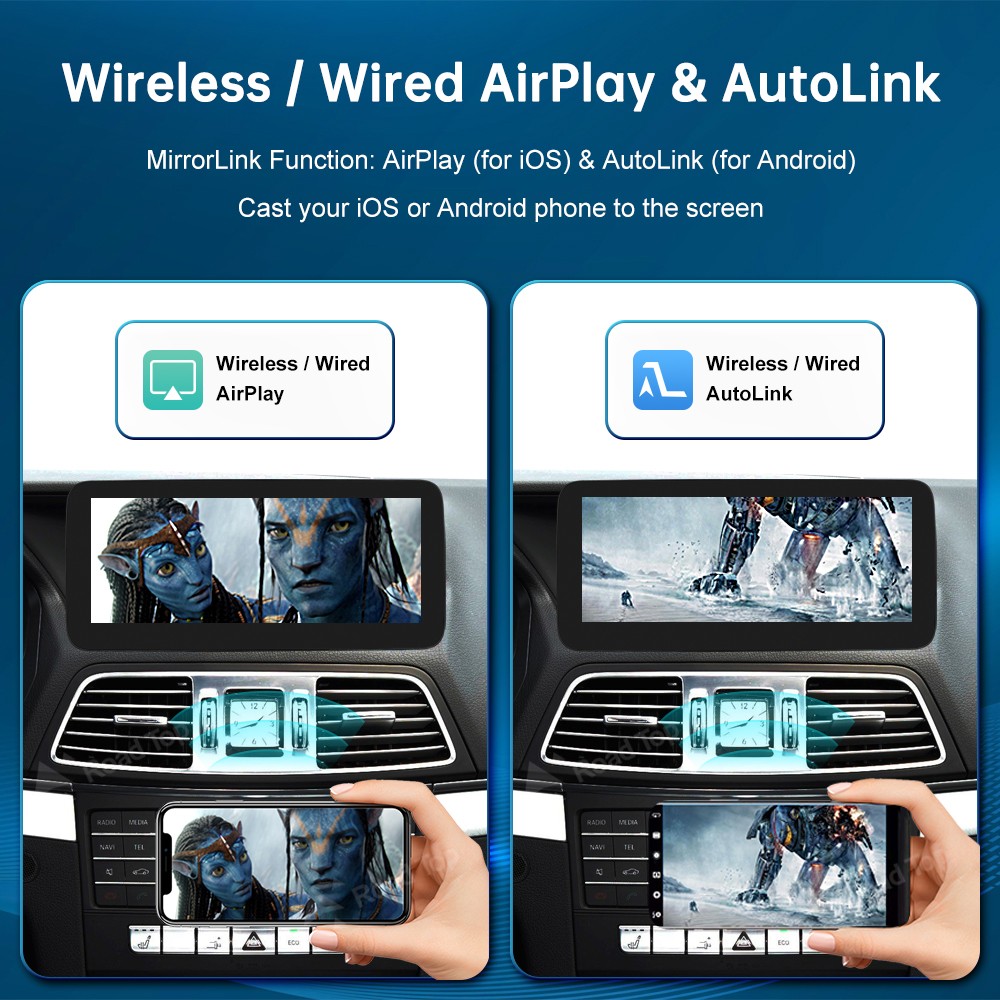 12.3″Wireless CarPlay Touchscreen Autoradio For Benz E Coupe C207 NTG4.0/4.5/5.0