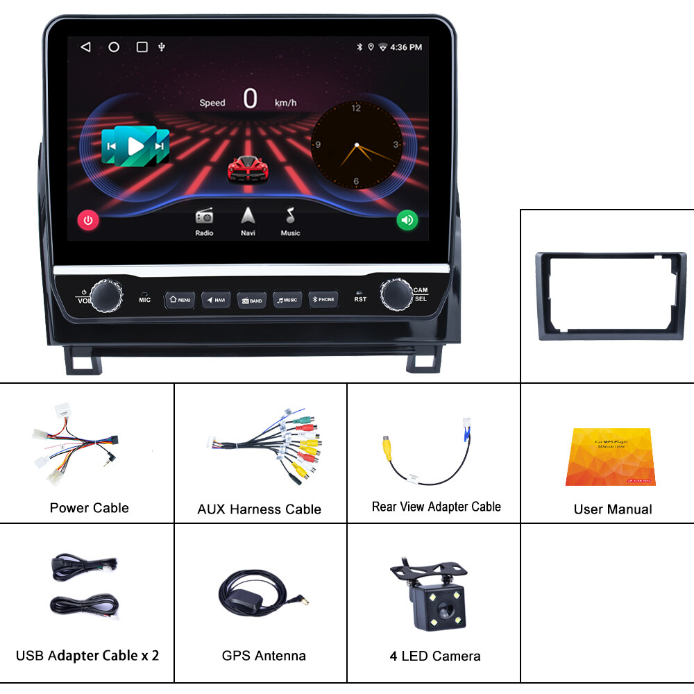 CarPlay For Toyota Tundra 07-13 Sequoia 08-18 Android 13 Car Stereo Radio 2+64GB