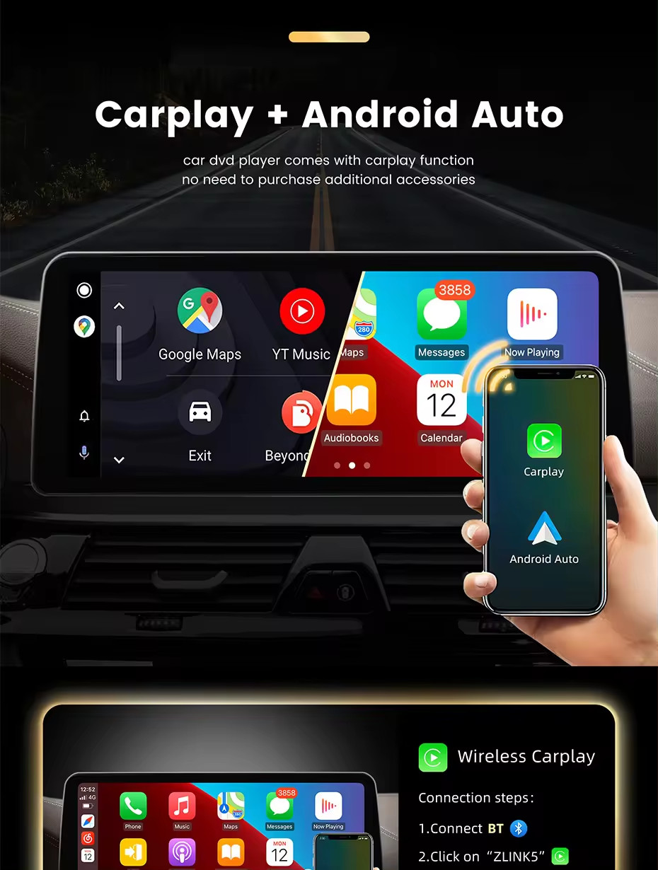 10.25“ Vertical Screen for BMW 5 Series F10 F11 2011-2012 Linux CIC Touch Screen