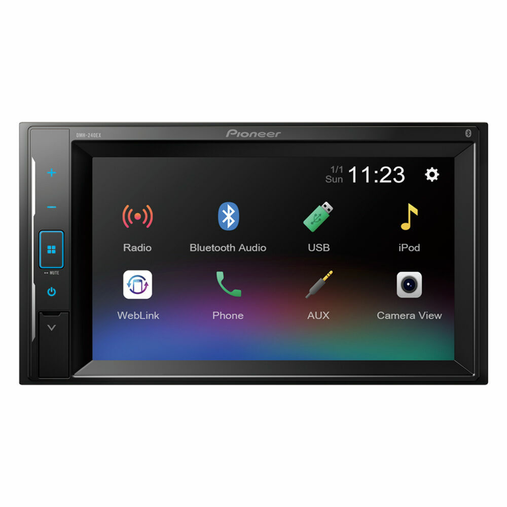 Pioneer DMH-240EX Bluetooth 6.2″ LCD Double DIN In-Dash Digital Media Receiver