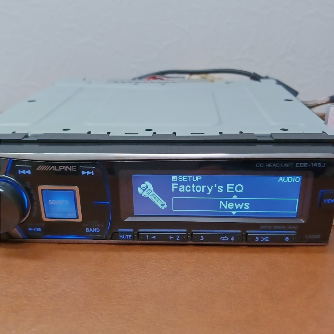 Alpine CDE-145J CD Player Car Audio – Operation Confirmed