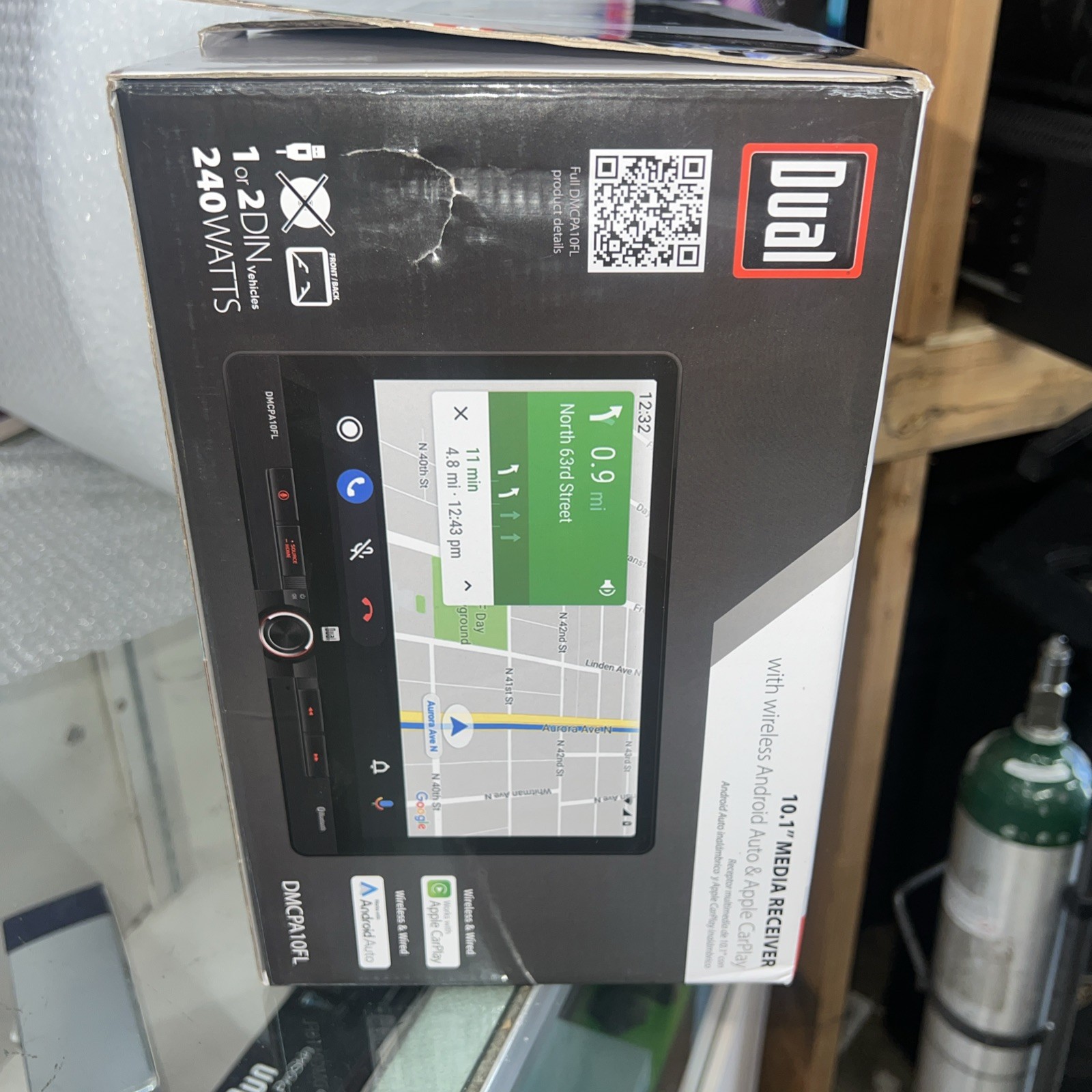 Dual 10.1 Touch Screen Car Radio Brand New In Box Apple And Android Play