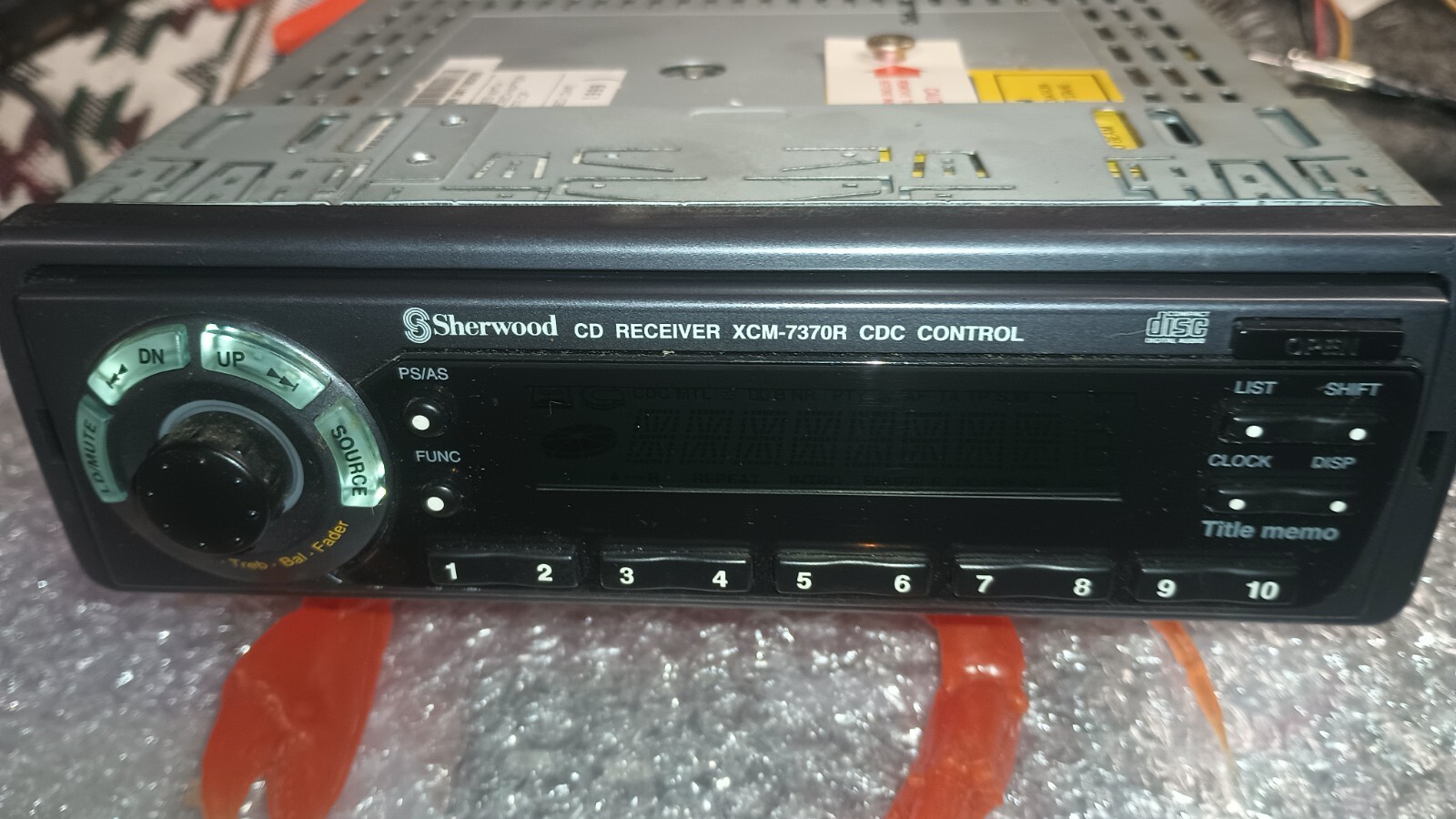 VTG Rare Old School Sherwood XCM 7370 Car Stereo CD Deck Digital Audio Out DTS