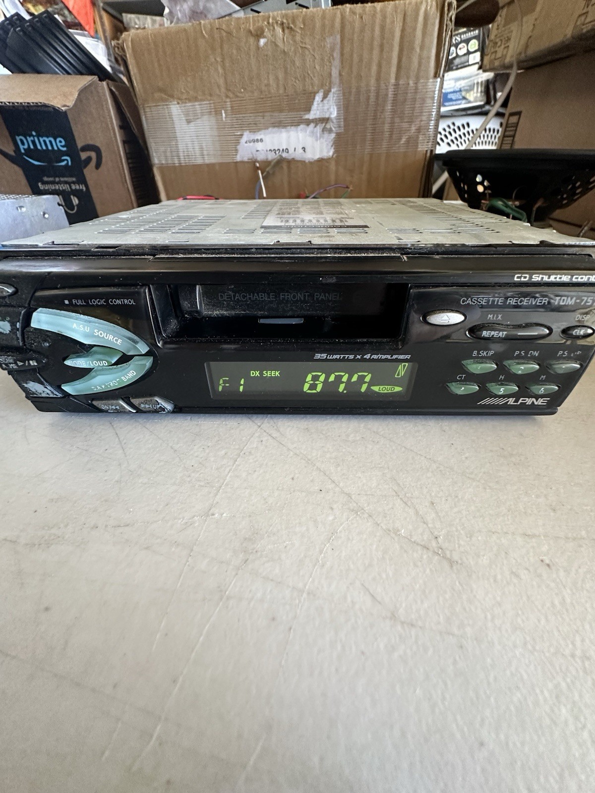 ALPINE TDM-7574 & CDM-7854, Radio Cassette & Radio CD, Both Tested And Working