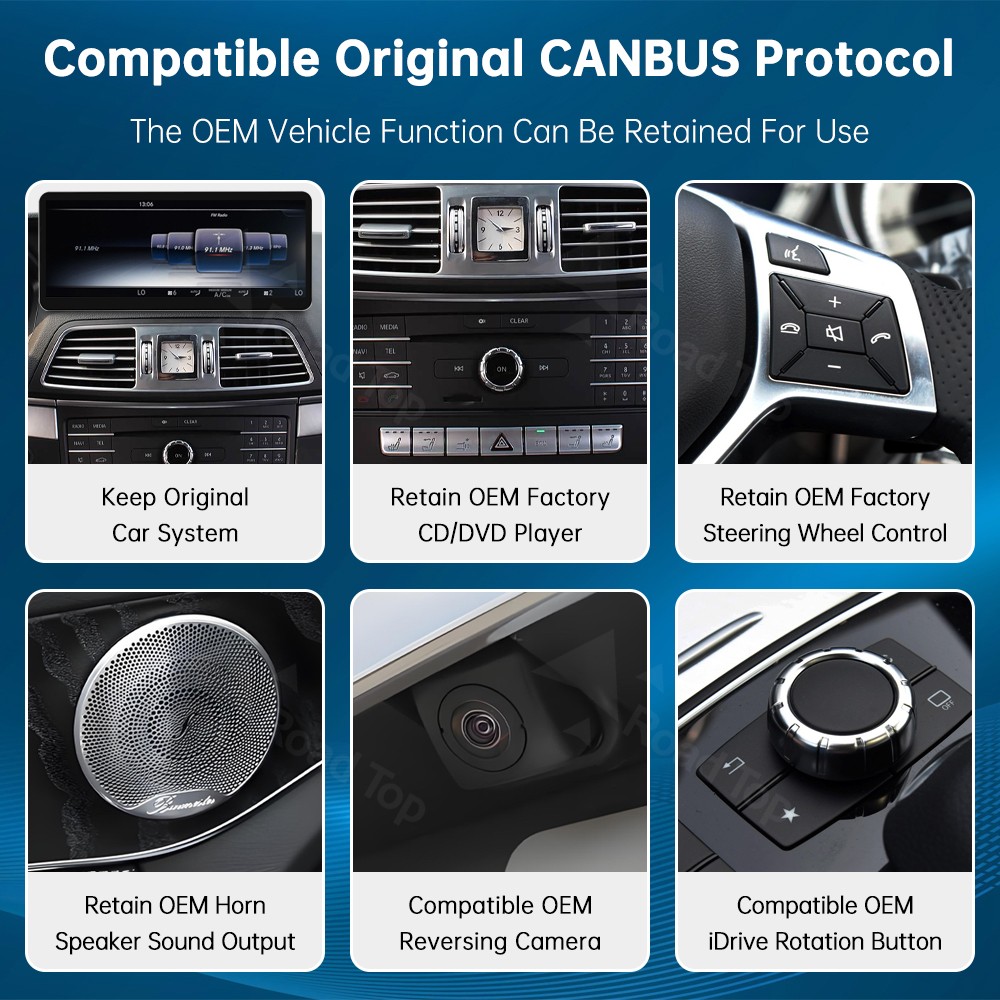 12.3″ Wireless CarPlay Touchscreen Auto Stereo For Benz E Coupe C207 4.0/4.5/5.0